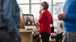 Meetings and calling  See, hear, and share content with everyone. Join a meeting from any desktop, mobile device, or video system. Handle calls where you want--through the app, an IP phone, or conference-room video.